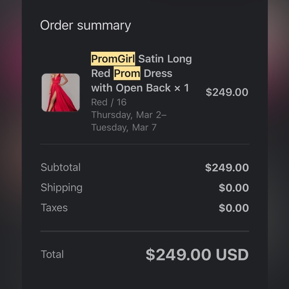 Selling Red prom dress (Never worn) Size 16 - Picture 4 of 4